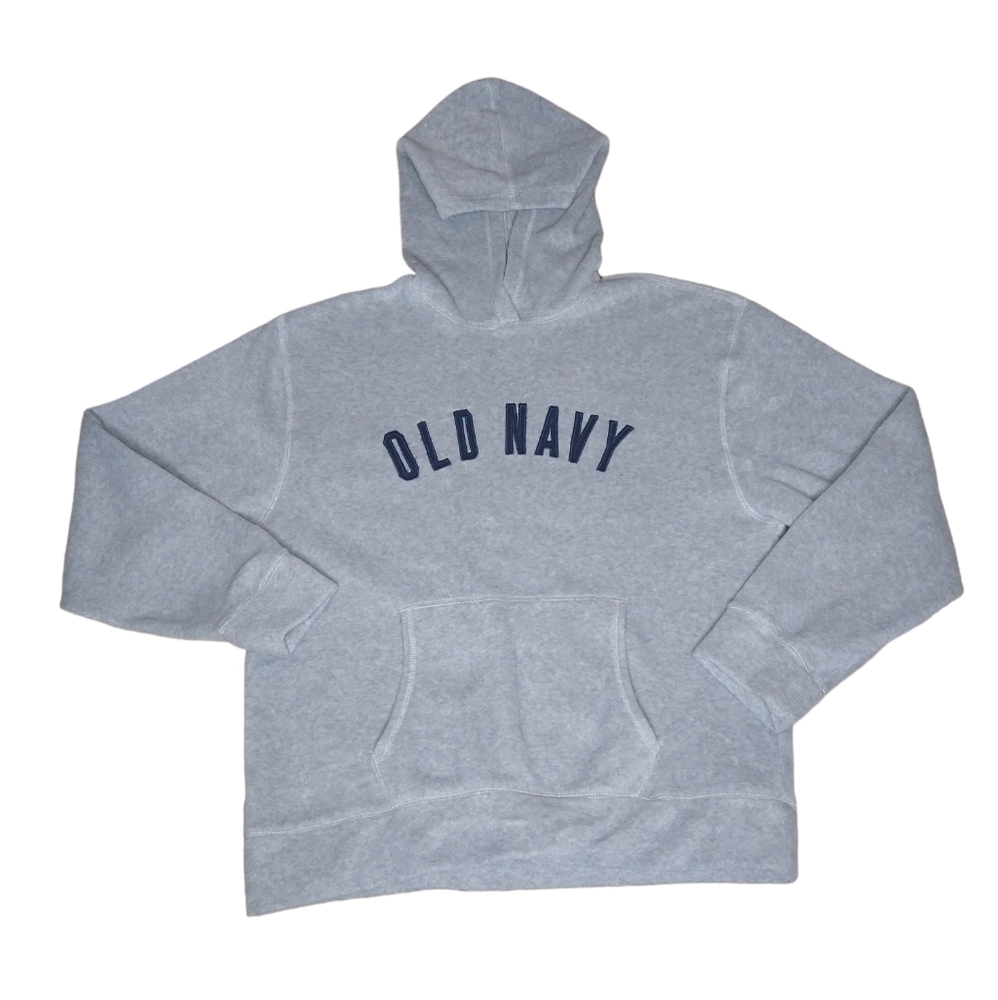 Old Navy Men XL Sweatshirt Gray Sweater Hoodie Pullover Football Athletic